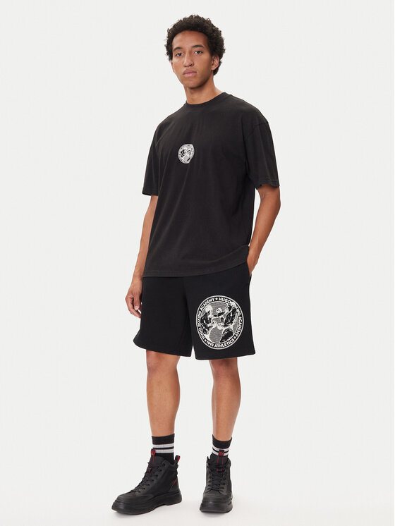 HUGO HUGO Camiseta Dwresto 50542366 Negro Regular Fit