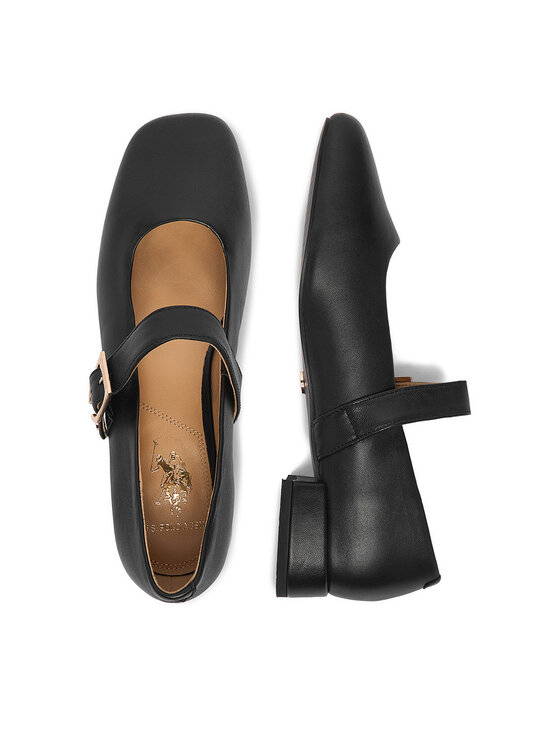 U.S. Polo Assn. Baleriny U.S. Polo Assn. Amelia001-Blk EO-AMELIA001W/GL1 Czarny