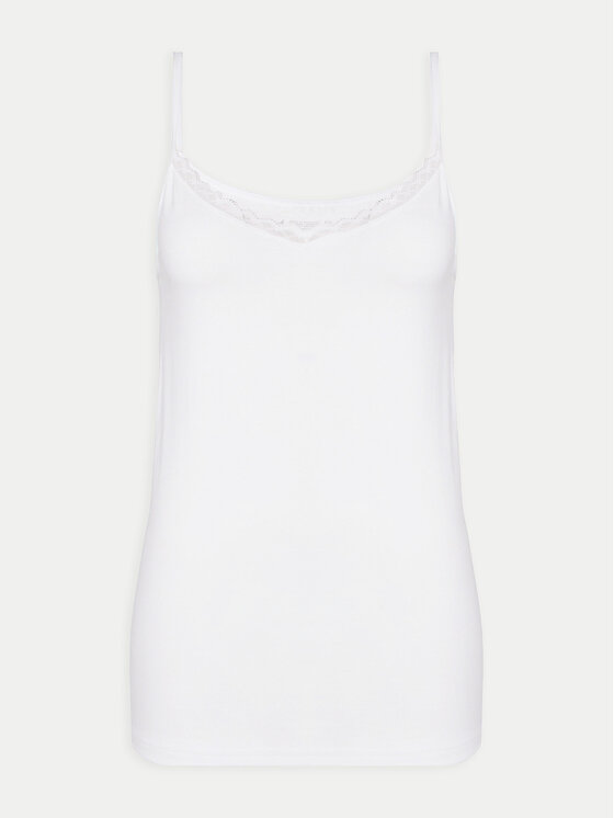 Triumph Triumph Τοπ Feel Of Cotton 10224994 Λευκό Slim Fit