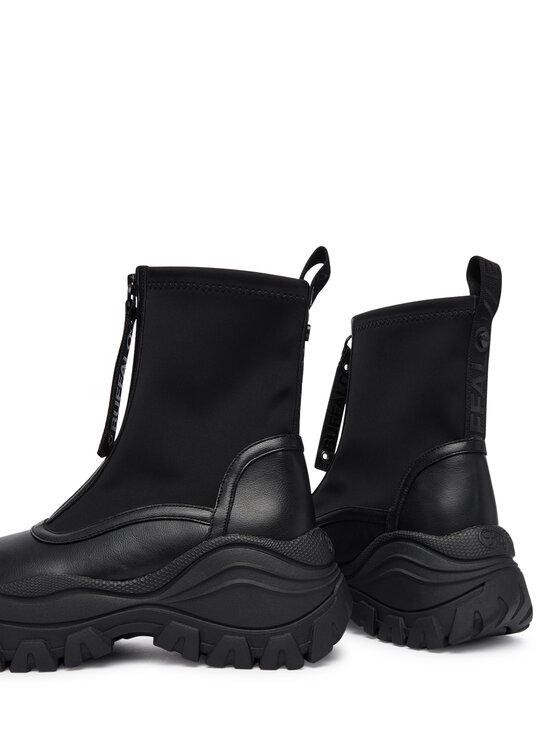 Buffalo Členková obuv Buffalo Lola Front Zip 1270140 Čierna