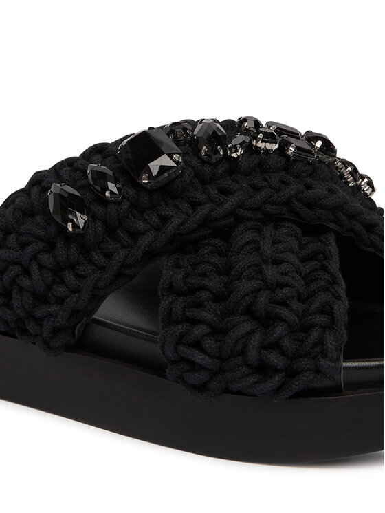 Inuikii Шльопанці Inuikii Woven Stones 1004.003.0073 Чорний