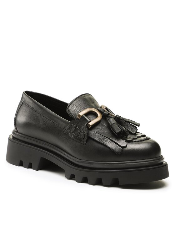 Badura Loafersy Badura 22SS24 Czarny