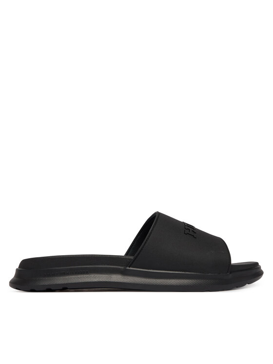 Tommy Hilfiger Iešļūcenes Tommy Hilfiger Dual Density Hilfiger Pool Slide FM0FM05797 Melns