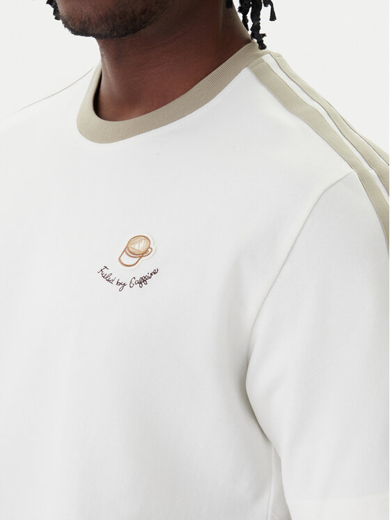 adidas adidas Camiseta Lux Coffee Cafe Cup Graphic JZ5072 Blanco Loose Fit