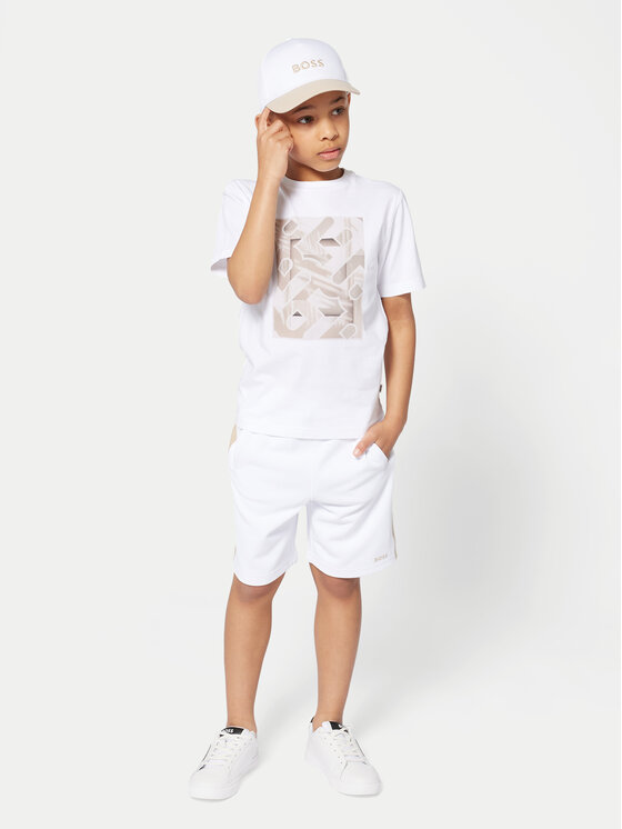 BOSS BOSS Футболка J52036 S Білий Regular Fit