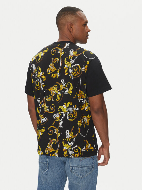 Versace Jeans Couture Versace Jeans Couture Футболка 78GAH615 Чорний Regular Fit
