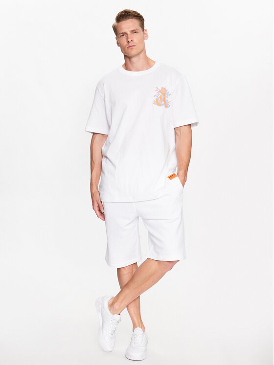 adidas adidas T-shirt Graphic Glide T-Shirt IB1403 Bijela Loose Fit
