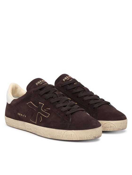 Premiata Sneakersy Premiata Stevend Var 7897 Brązowy ciemny