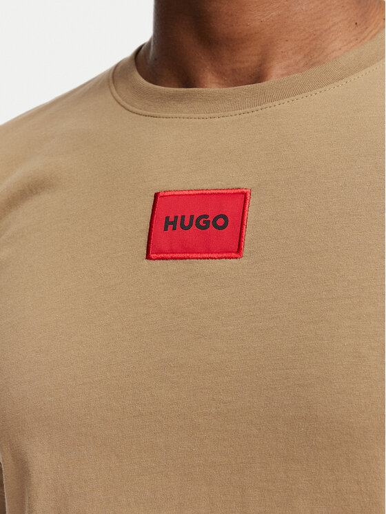 HUGO HUGO Camiseta Diragolino212 50447978 Beis Regular Fit