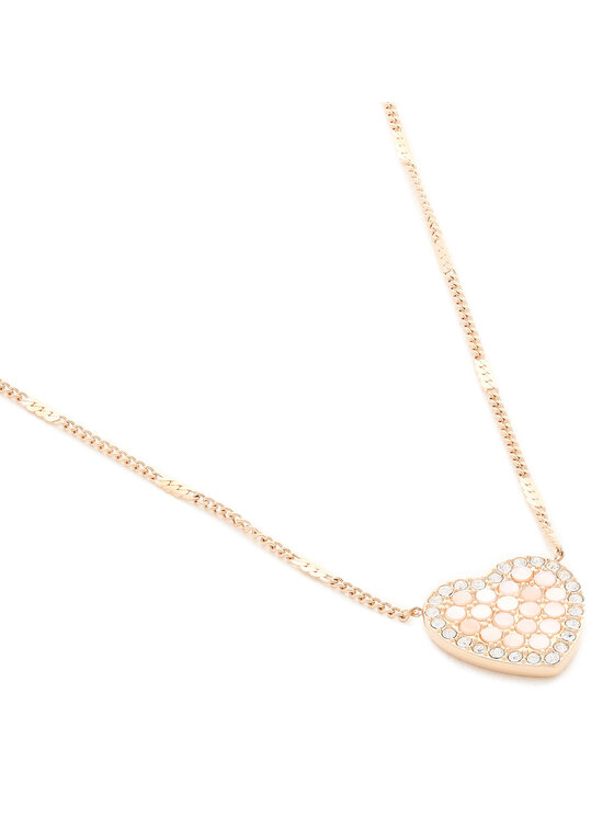 Fossil Намисто Fossil Mosaic Heart JF03164791 Золотий