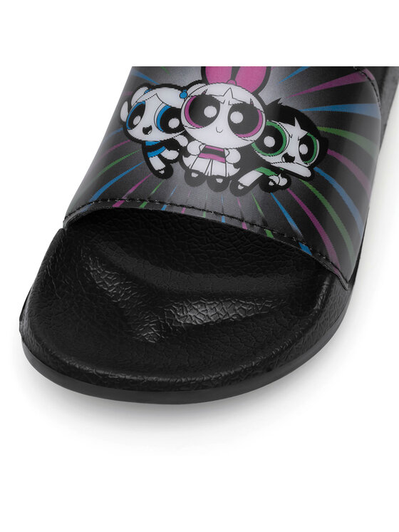 Powerpuff Girls Klapki Powerpuff Girls SS24-172PPG Czarny