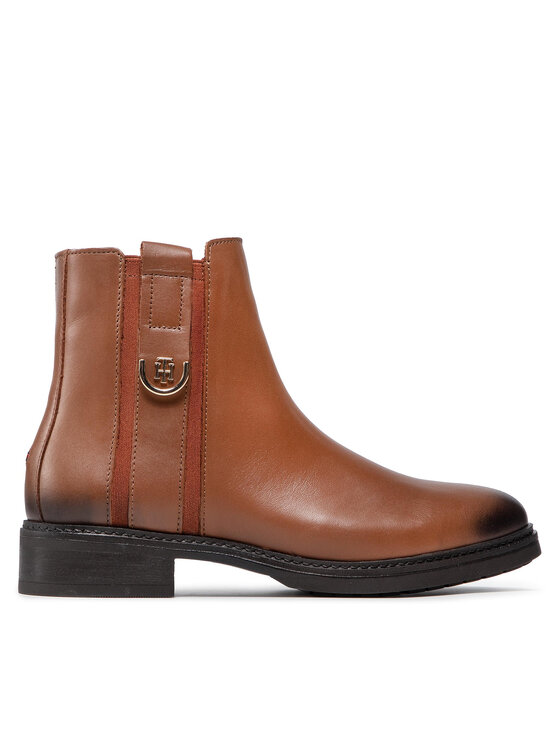 Tommy Hilfiger Stivaletti Tommy Hilfiger Th Hardware Leather Boot FW0FW05996 Marrone