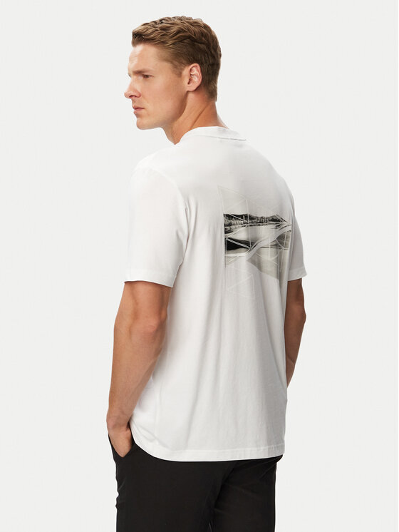BOSS BOSS Camiseta TS_Network Photo 50564740 Blanco Regular Fit