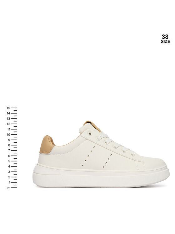 Calvin Klein Laisvalaikio batai Calvin Klein Low Cut Lace-Up V3X9-83301-1355A S Balta