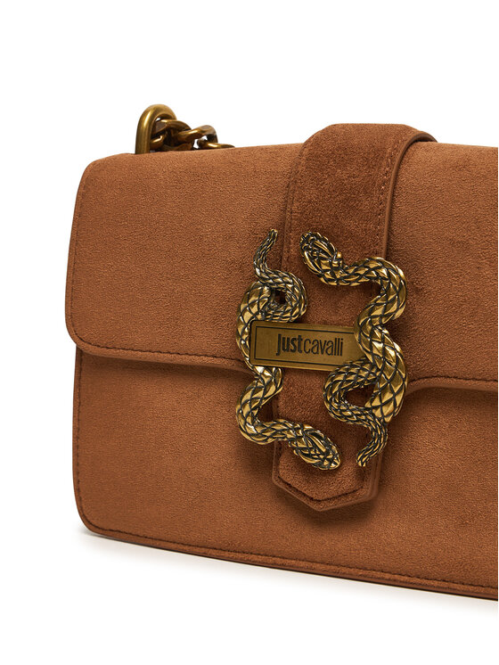 Just Cavalli Ročna torba Just Cavalli Iconic Snakes 81RA4BAF ZSE74 Rjava