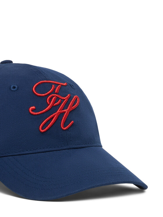 Tommy Hilfiger Kšiltovka Tommy Hilfiger Logo Embroidery Baseball Cap AM0AM14120 Tmavomodrá