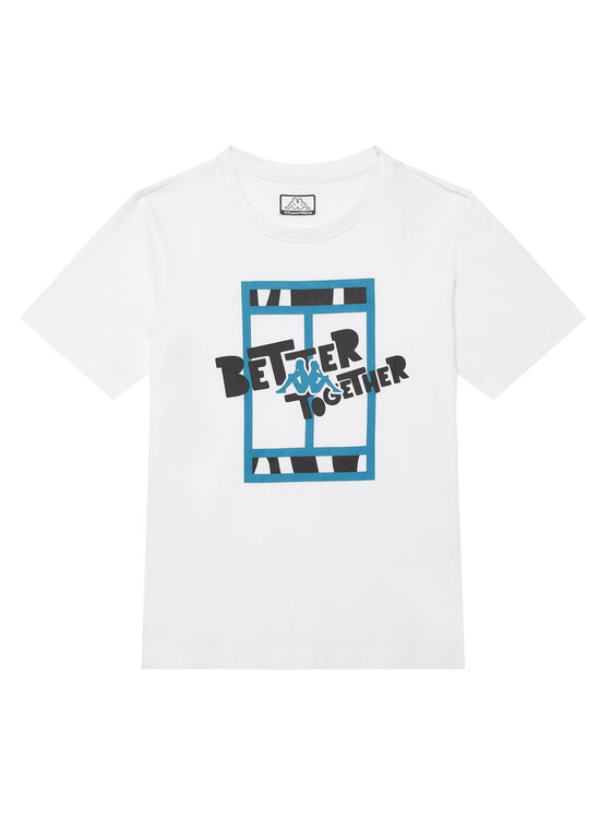Kappa Kappa Camiseta 351U8JW 001 Blanco Regular Fit