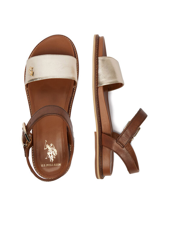 U.S. Polo Assn. Босоніжки U.S. Polo Assn. EO-ADELI001W/6L1 Золотий