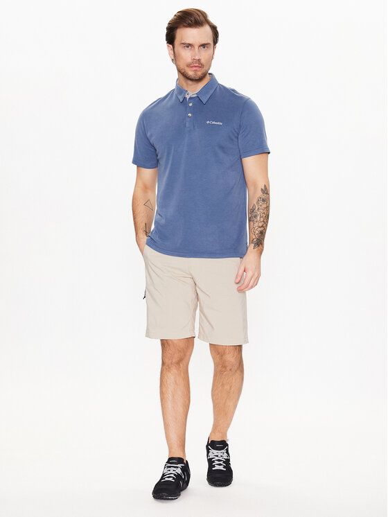 Columbia Columbia Polo majica Nelson Point 1772721 Modra Regular Fit