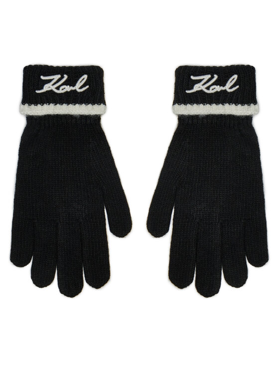 KARL LAGERFELD Дамски ръкавици KARL LAGERFELD 246W3601 Черен