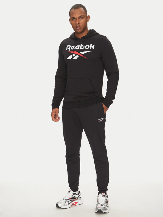 Reebok Reebok Džemperis Identhlty Big Logo 100221781 Juoda Regular Fit