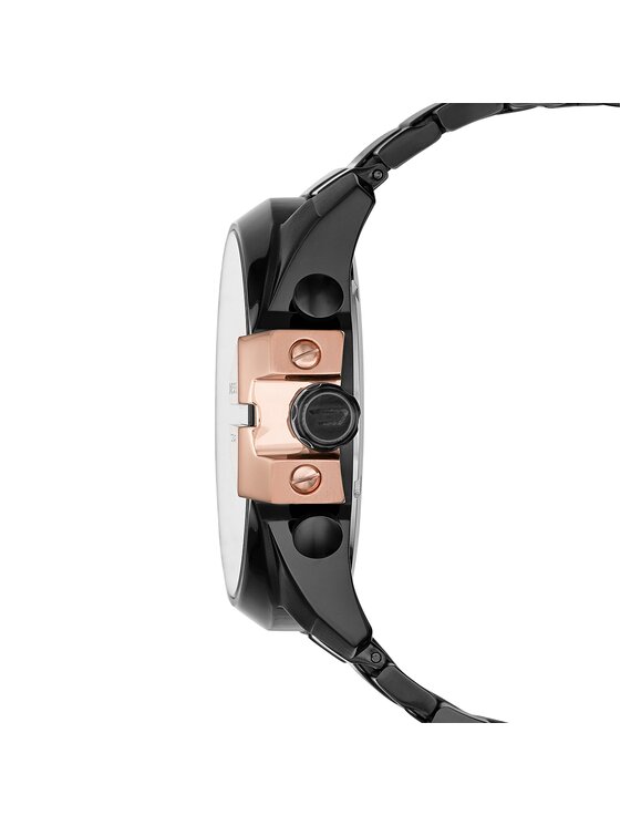 Diesel Ročna ura Diesel Mega Chief DZ4309 Črna