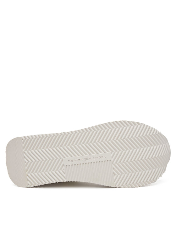 Tommy Hilfiger Sneakersy Tommy Hilfiger Essential Runner FW0FW08332 Biela