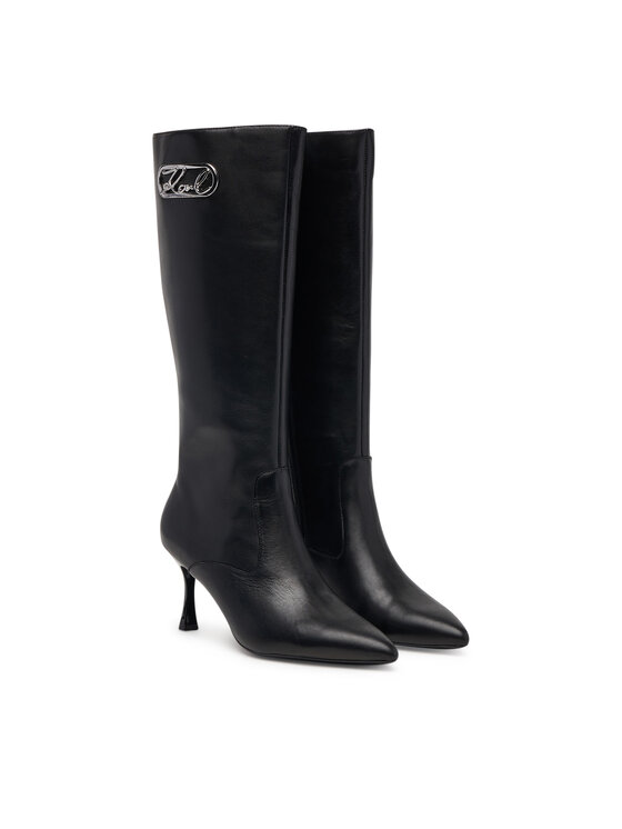 KARL LAGERFELD Kozačky KARL LAGERFELD Sienna KL32770 Černá