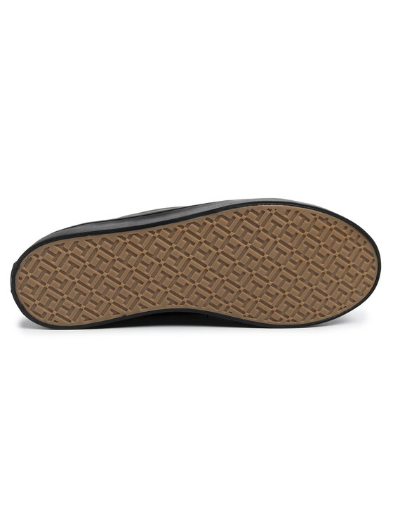 Tommy Hilfiger Sneakersy Tommy Hilfiger Midcut Cosy Leather Sneaker FW0FW04536 Čierna