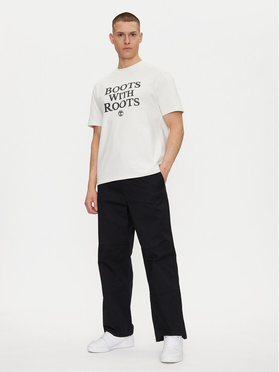 Timberland Timberland Футболка TB0A6F4N Білий Regular Fit