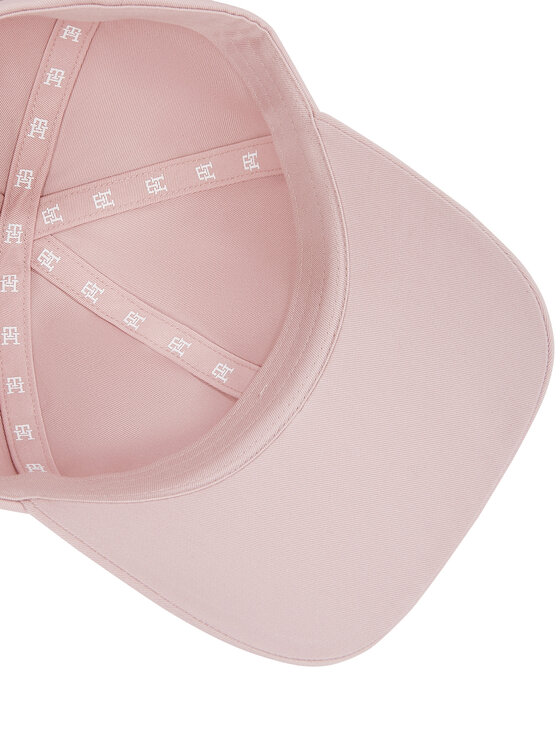 Tommy Hilfiger Kapa s šiltom Tommy Hilfiger Elevated Chic Soft Cap AW0AW17138 Roza