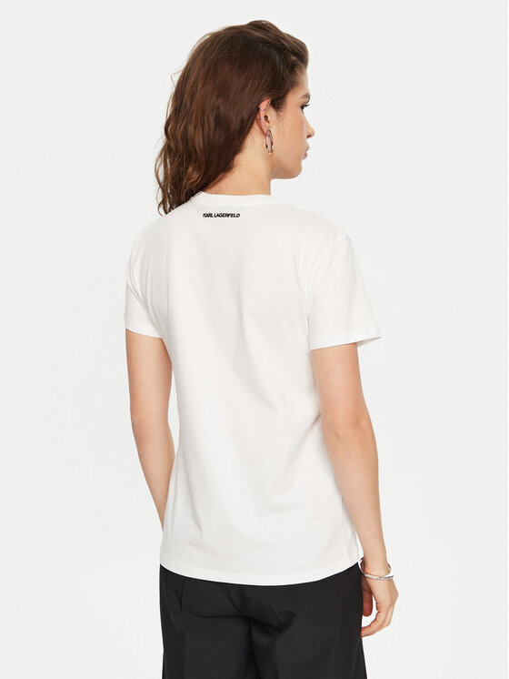 KARL LAGERFELD KARL LAGERFELD Majica A1W17131 Bela Regular Fit