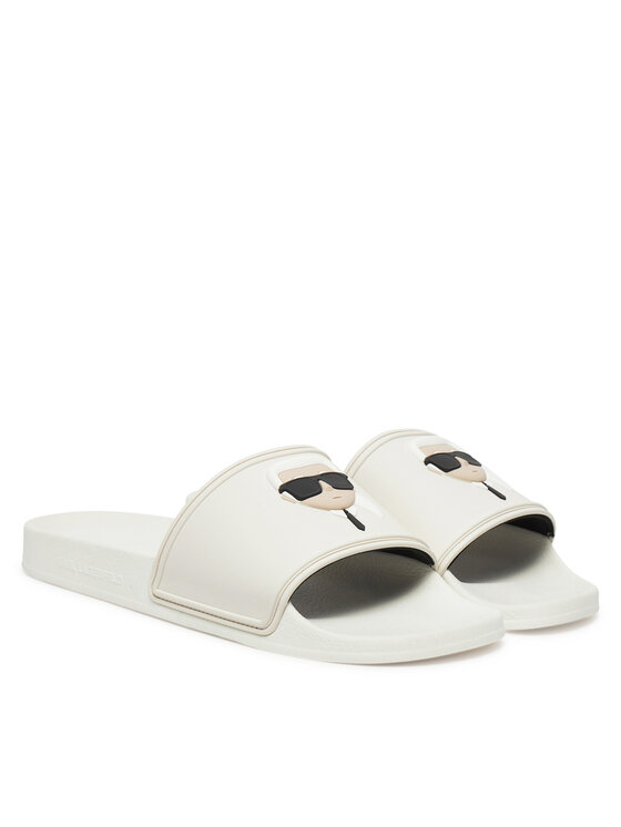 KARL LAGERFELD Klapki KARL LAGERFELD KL70005 Biały