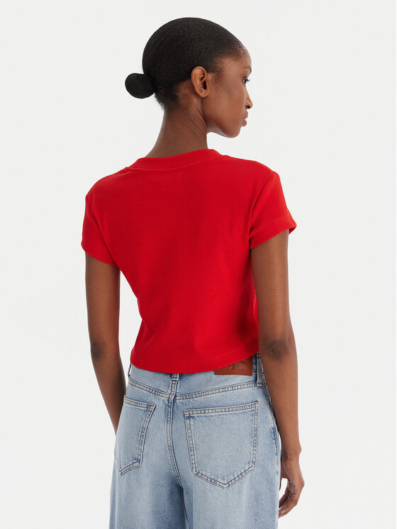 Calvin Klein Jeans Calvin Klein Jeans Camiseta LV047AB802 Rojo Slim Fit