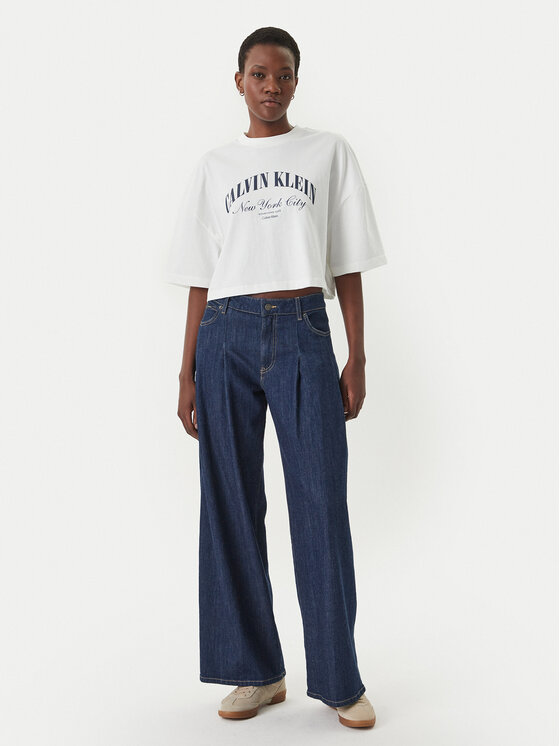 Calvin Klein Jeans Calvin Klein Jeans Camiseta LV047F813G Blanco Boxy Fit