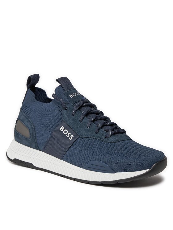 BOSS Sneakersy Boss Titanium Runn 50498245 Modrá
