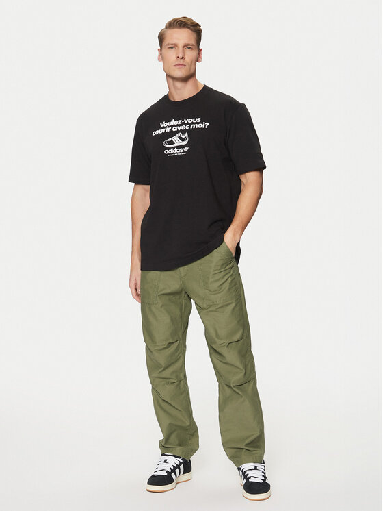 adidas adidas Футболка Graphic Tee JC8366 Чорний Regular Fit