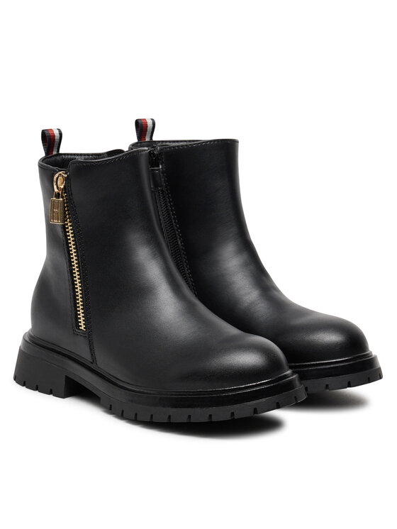 Tommy Hilfiger Īsie zābaki Tommy Hilfiger Chelsea Boot T3A5-33566-1351 M Melns
