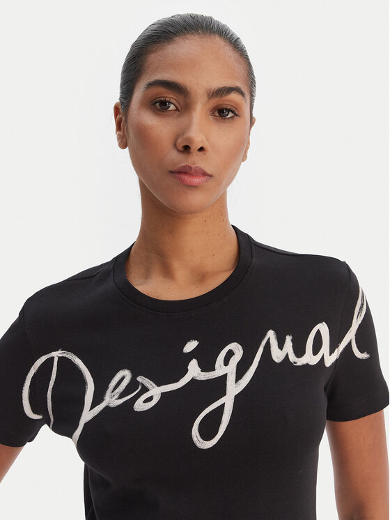 Desigual Desigual Camiseta 26SWTK07 Negro Regular Fit