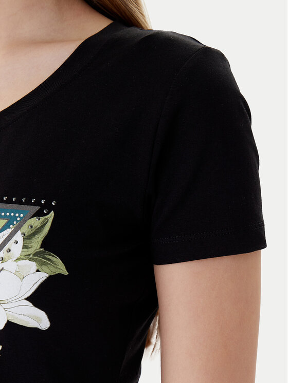 Guess Guess Camiseta W6RI35 J1314 Negro Slim Fit