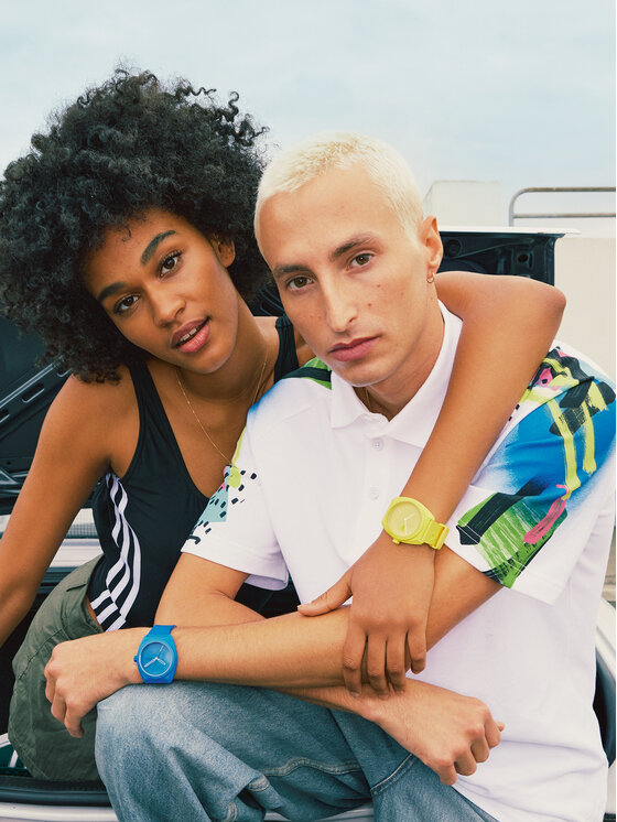 adidas Originals Годинник adidas Originals Project Three AOST24052 Голубий