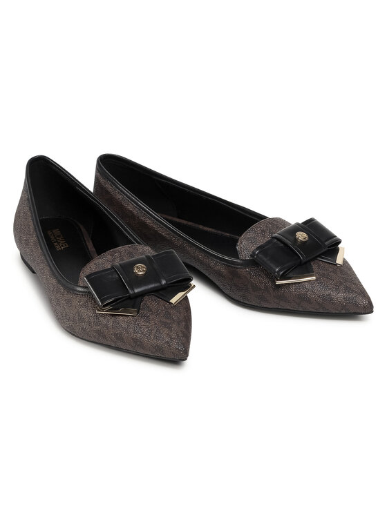 MICHAEL Michael Kors Baleríny MICHAEL Michael Kors Belle Flex Flat 40F0BLFP1B Hnědá
