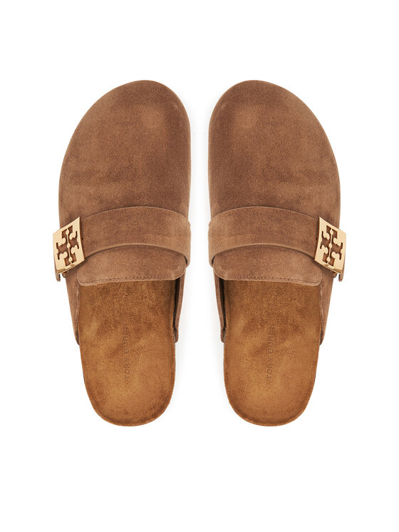Tory Burch Παντόφλες Tory Burch Mellow Mule 154446 Καφέ