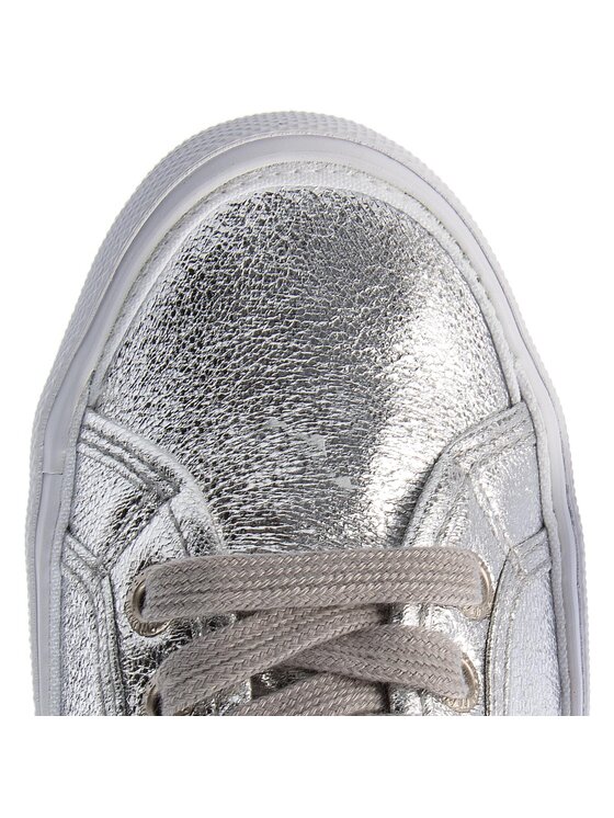 Pepe Jeans Tenisky Pepe Jeans Aberlady Met 18 PLS30587 Stříbrná