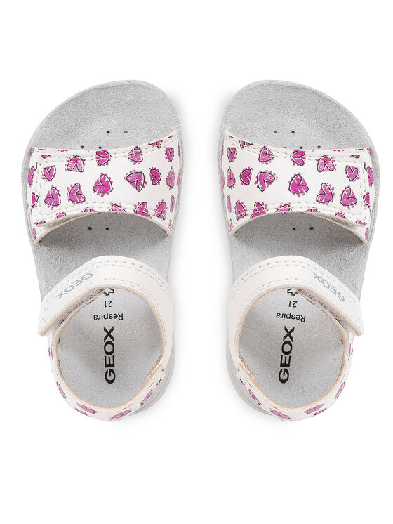 Geox Basutės Geox B Sandal Lightfloppy B455TB 00004 C0563 Balta