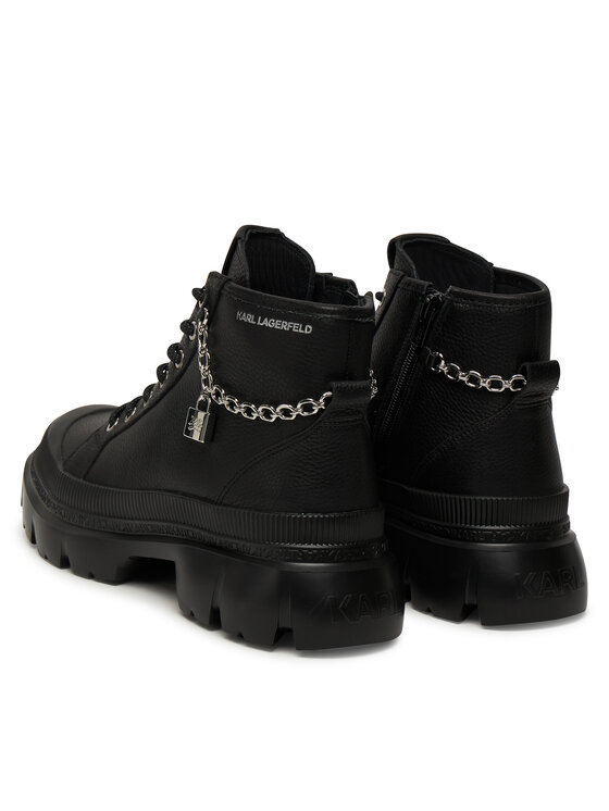 KARL LAGERFELD Черевики туристичні KARL LAGERFELD Trekka Max Lock KL43542 Чорний