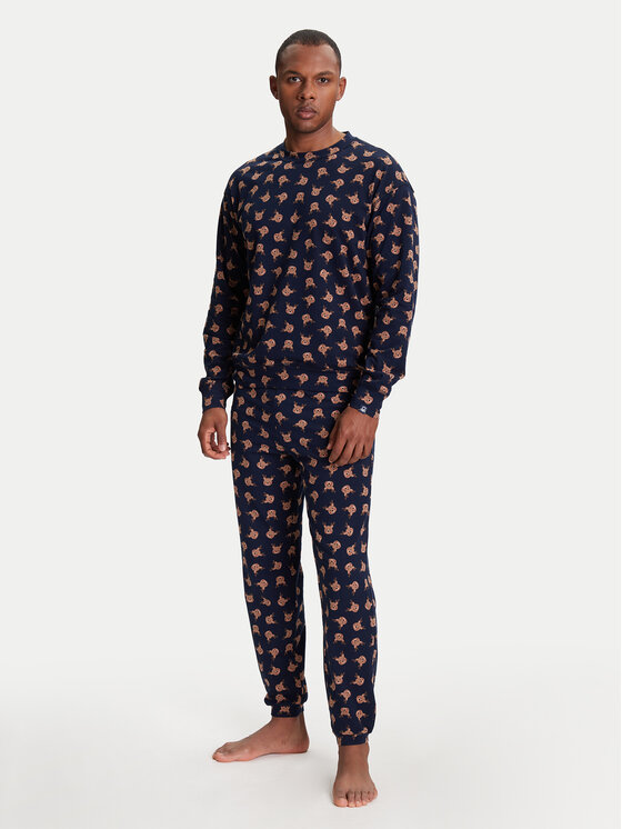 United Colors Of Benetton United Colors Of Benetton Pižama 38DK4P02L Mornarsko modra Regular Fit