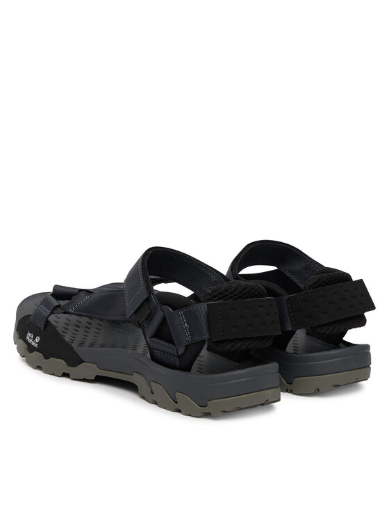 Jack Wolfskin Босоніжки Jack Wolfskin Ridge A65590 Чорний