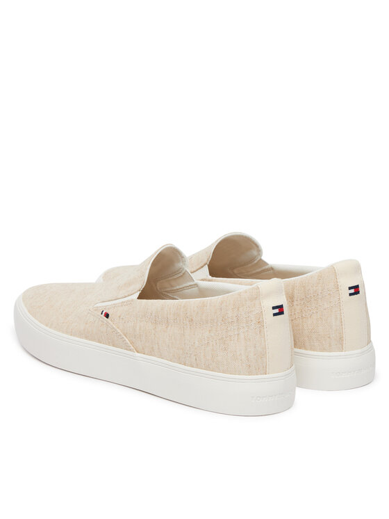 Tommy Hilfiger Tenisky Tommy Hilfiger Harlem Core Ii Slip On Chambray FM0FM05819 Béžová