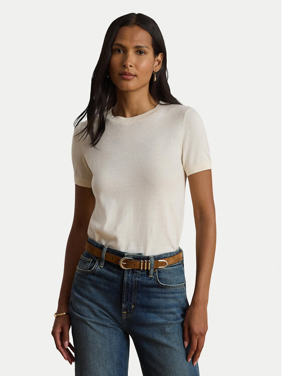 LAUREN RALPH LAUREN LAUREN RALPH LAUREN Camiseta 200P14055500 Crema Regular Fit